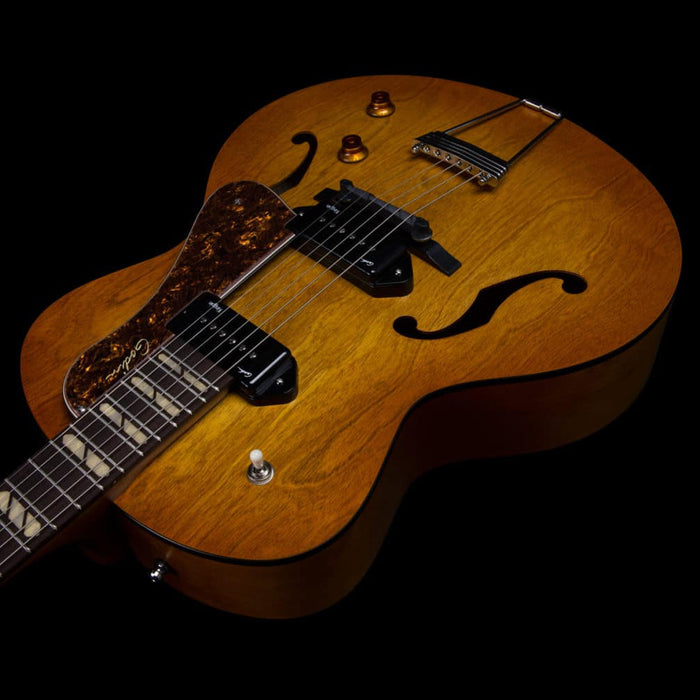 Godin 5th Avenue Jumbo P90 Semi-Acoustic Guitar ~ Harvest Gold - Fair Deal Music
