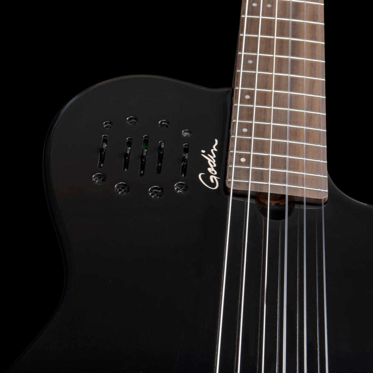 Godin Multiac Mundial Electric Guitar ~ Onyx Black - Fair Deal Music