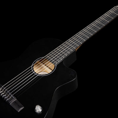 Godin Arena Pro Cutaway Bourbon Burst Nylon String Electro Guitar ~ Onyx Black with EQ - Fair Deal Music
