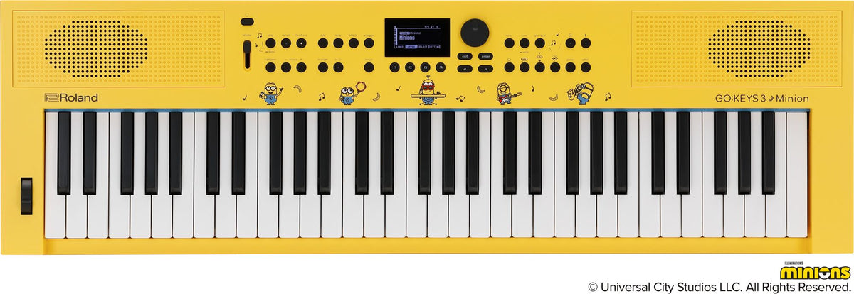 EMBARGO 15th September Roland GO:KEYS 3 Minion 61-Key Music Creation Keyboard - Fair Deal Music