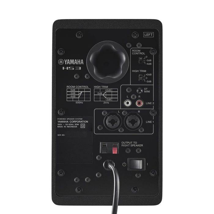 Yamaha HS3 Compact Active Studio Monitors - Black - Fair Deal Music