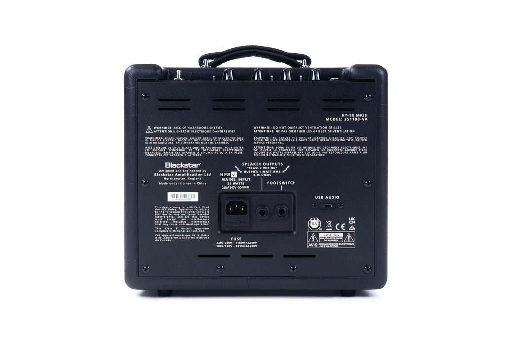 Blackstar HT-1R MkIII - 1w 1x8" Valve Guitar Combo Amplifier, B-Stock - Fair Deal Music