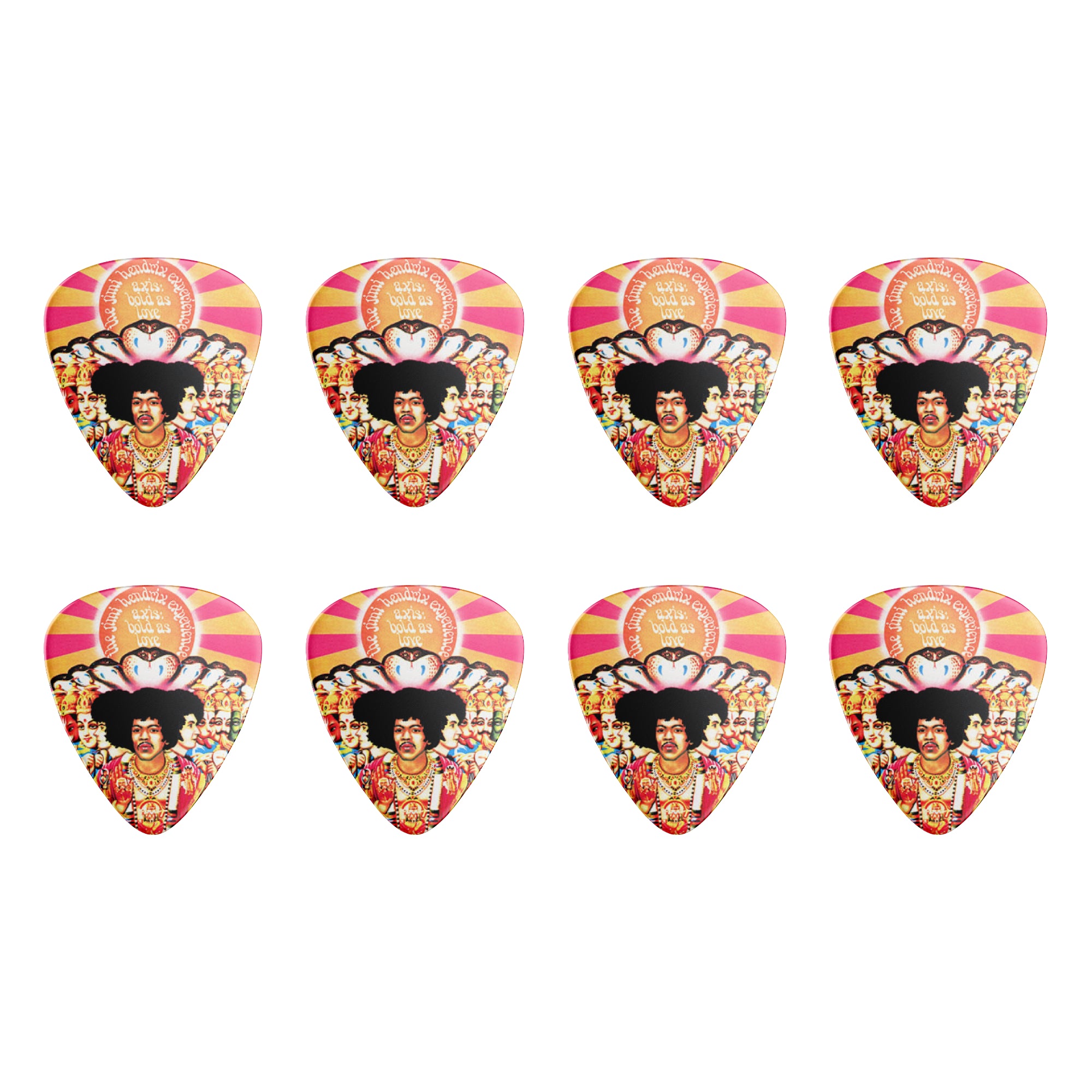 Axis Bold as Love Double Sided Guitar Picks, Set of 8 - Fair Deal Music