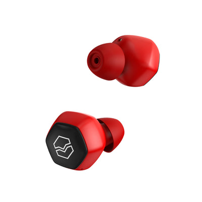 V-Moda Hexamove Lite Wireless Earbuds - Red - Fair Deal Music
