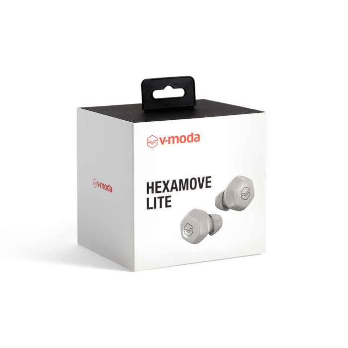 V-Moda Hexamove Lite Wireless Earbuds - White Sand - Fair Deal Music