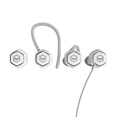 V-Moda Hexamove Pro True Wireless Earbuds - White - Fair Deal Music