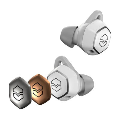 V-Moda Hexamove Pro True Wireless Earbuds - White - Fair Deal Music