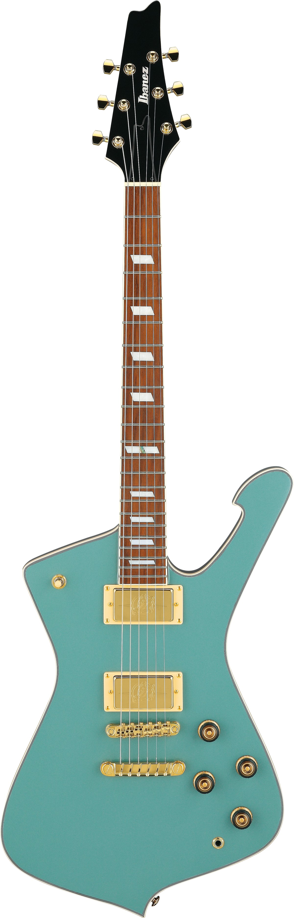 Ibanez IC420 Iceman Electric Guitar, Coral Green Metallic, Open Box - Fair Deal Music