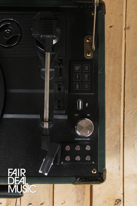 GPO Ambassador - Bluetooth Record Player Green [EX-DISPLAY] - Fair Deal Music