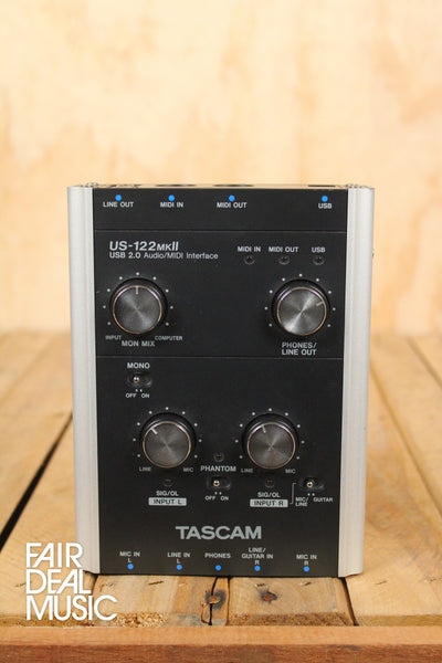 Tascam US-122 MKII USB 2.0 Two-channel Audio/MIDI Interface, Spares/Repairs - Fair Deal Music