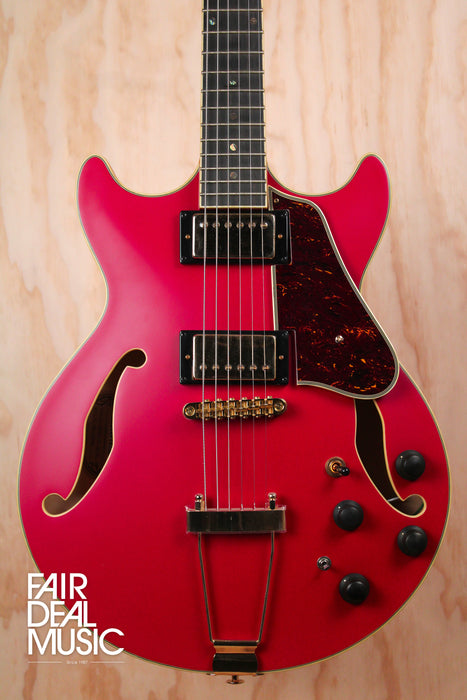 Ibanez AMH90 AM Artcore Expressionist in Cherry Red Flat, Ex Display - Fair Deal Music