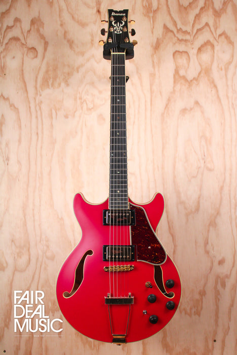 Ibanez AMH90 AM Artcore Expressionist in Cherry Red Flat, Ex Display - Fair Deal Music