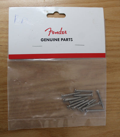 Fender Bass/Telecaster Bridge & Strap Button Mounting Screws Pack of 12 (Nickel) - Fair Deal Music