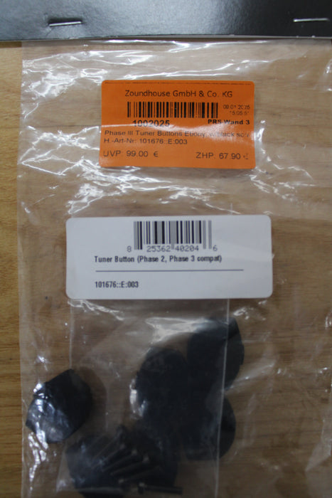 PRS Guitars Ebony Tuner Buttons (Phase III) - Fair Deal Music
