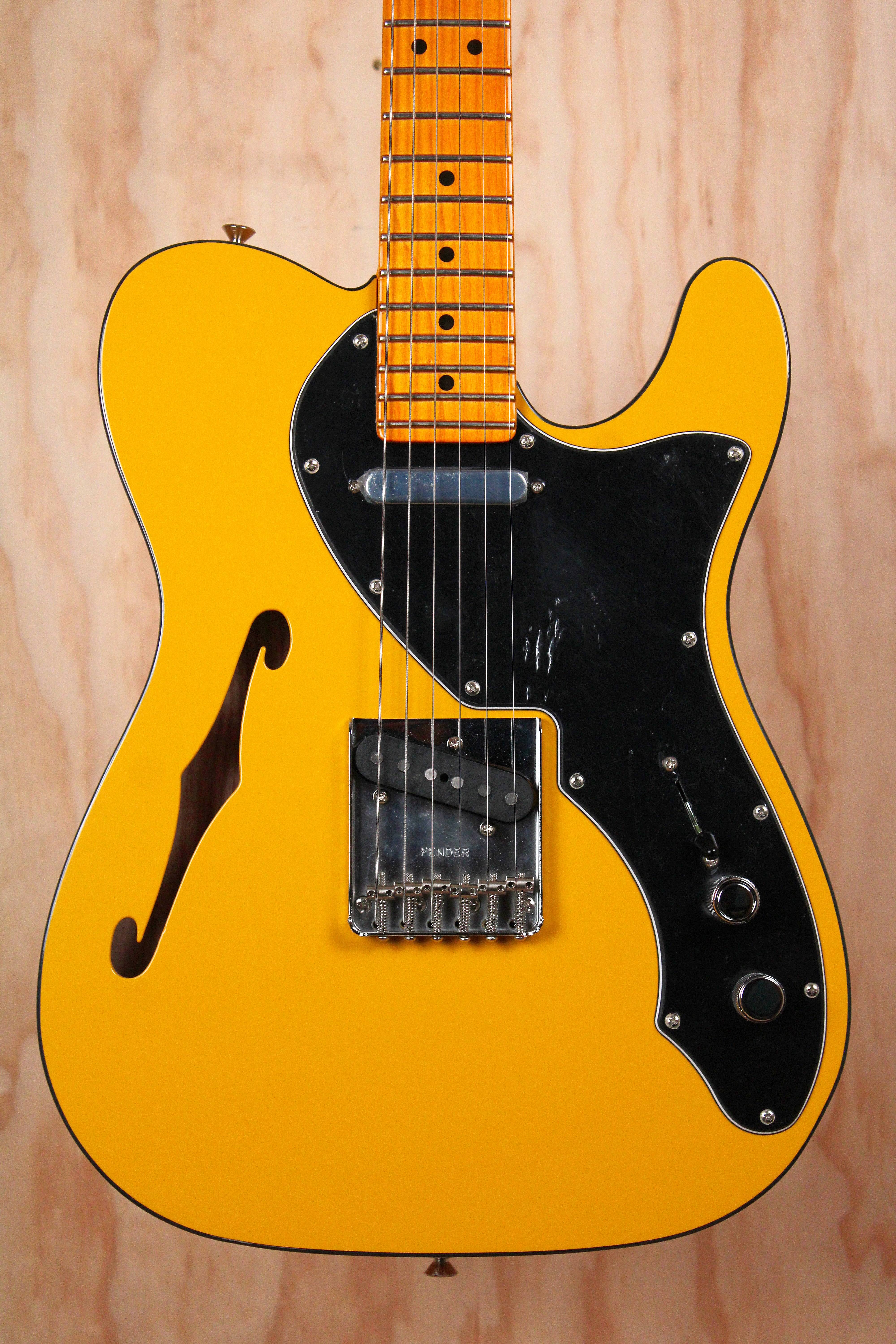 Fender Britt Daniel Telecaster Thinline in Amarillo Gold, Open Box Electric Guitar - Fair Deal Music