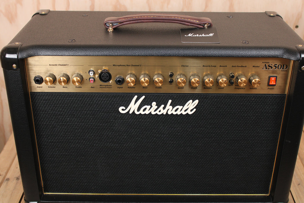 Marshall AS50-D Black Acoustic Guitar Amplifier - Fair Deal Music