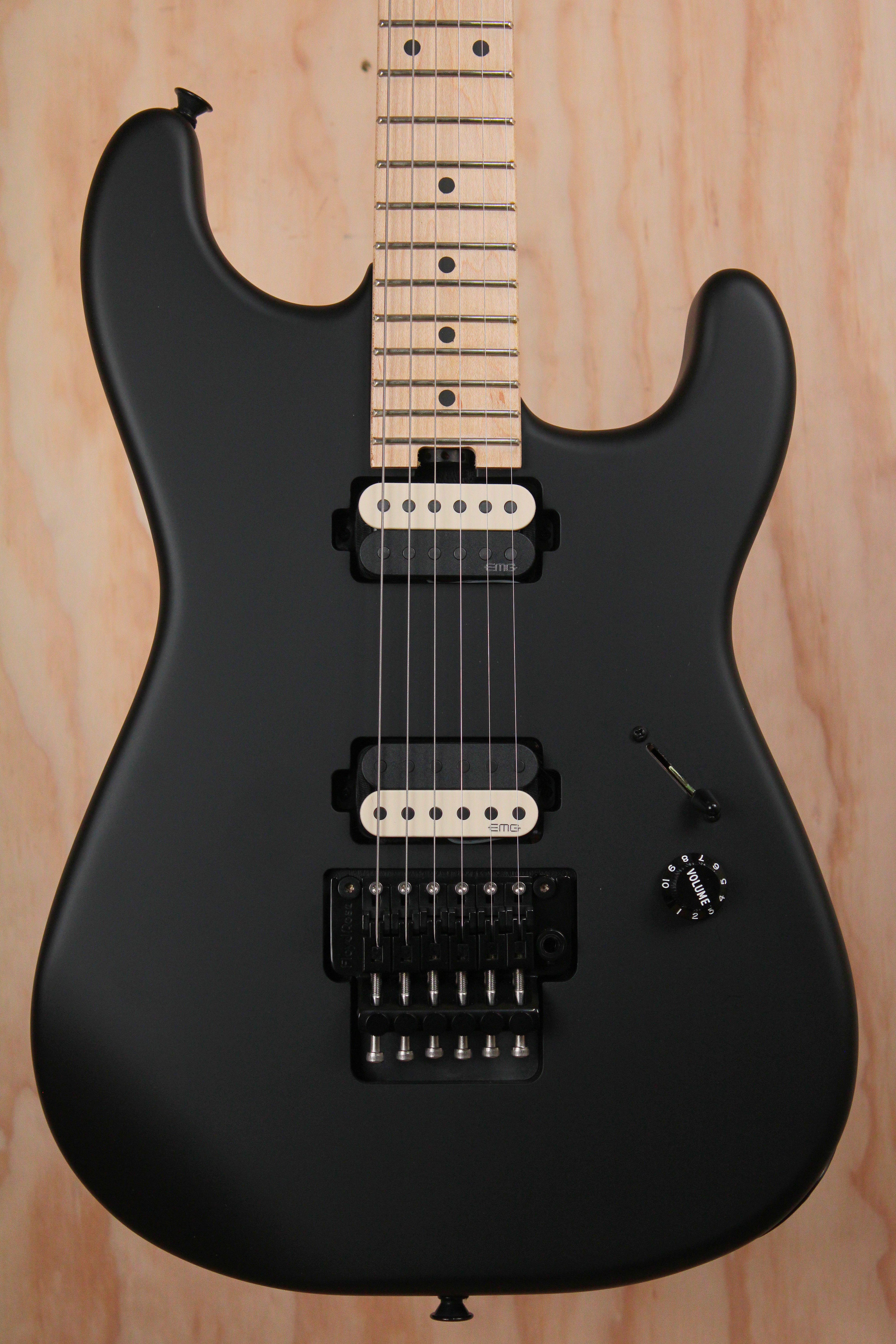 Charvel Jim Root Signature Pro Mod San Dimas Style 1 HH FR M in Satin Black, Ex Display, Electric Guitar - Fair Deal Music