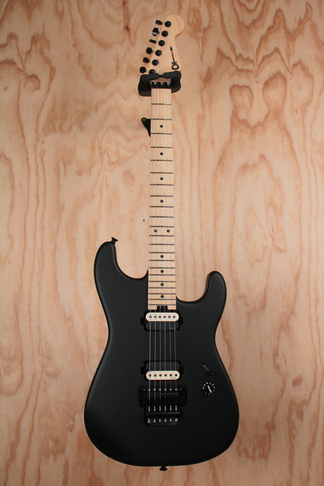 Charvel Jim Root Signature Pro Mod San Dimas Style 1 HH FR M in Satin Black, Ex Display - Fair Deal Music