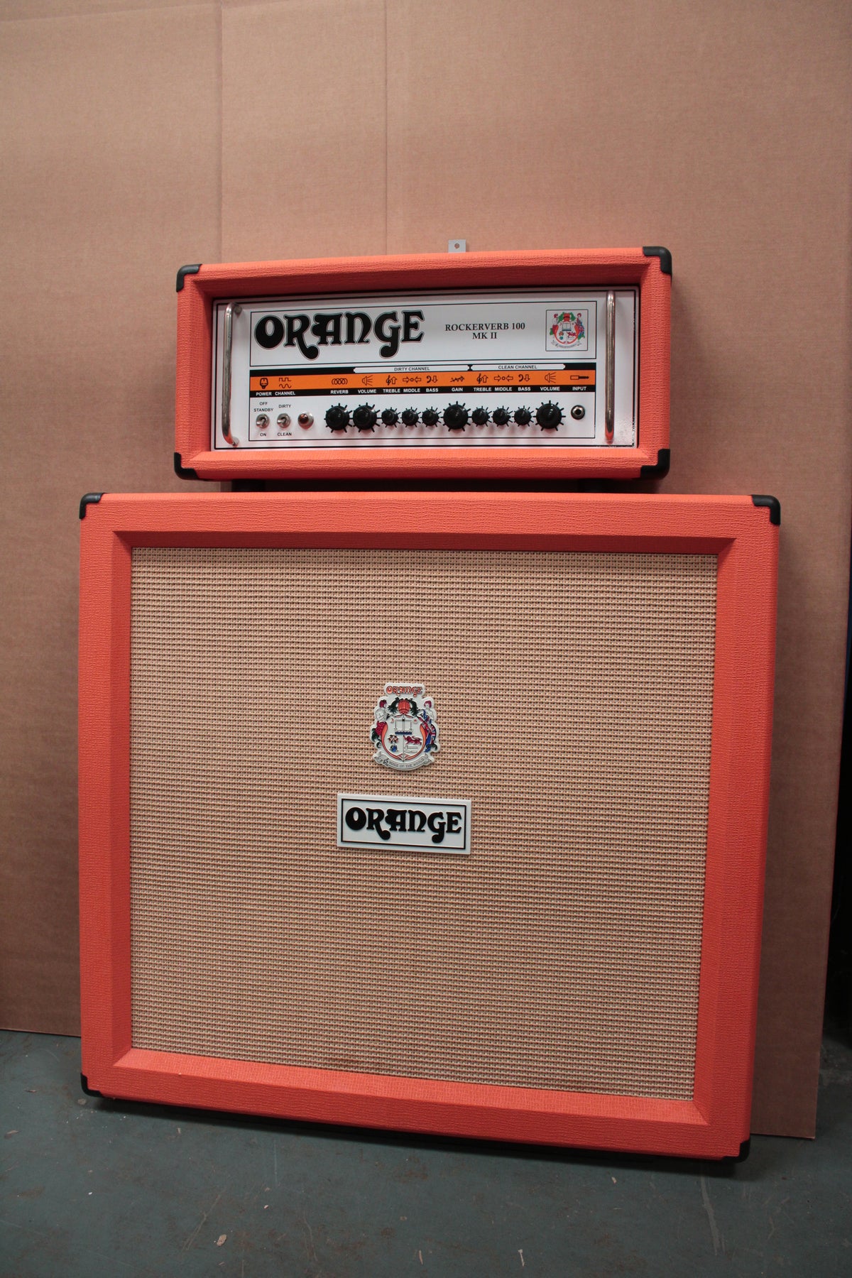 Orange Rockerverb 100 MKII Amp Half Stack Display Art Piece (Used ...