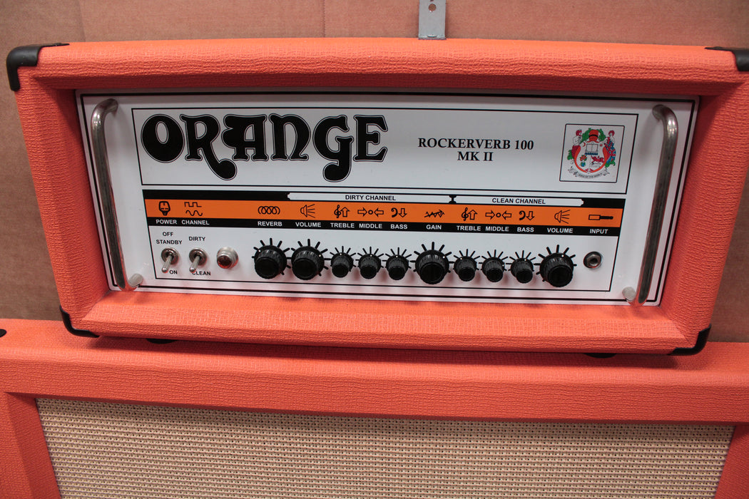 Orange Rockerverb 100 MKII Amp Half Stack Display Art Piece (Used) - Fair Deal Music
