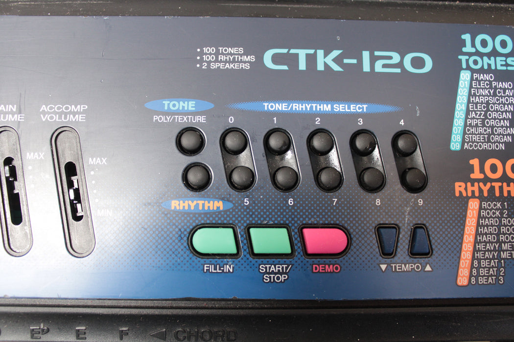 Casio CTK-120 Electronic Keyboard 49 Full Size Keys (Used) - No Adaptor - Fair Deal Music