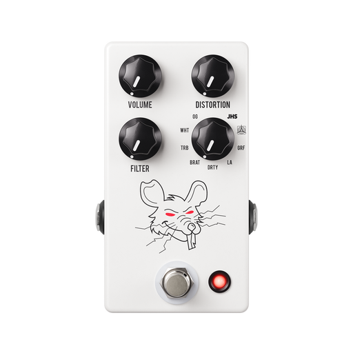 JHS Pedals PackRat 9 in 1 Distortion Pedal, White - Fair Deal Music