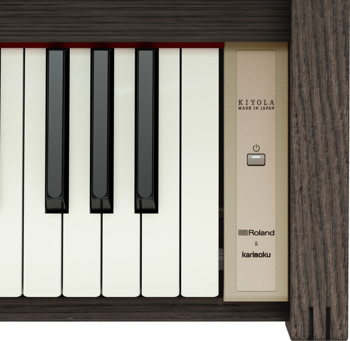 Roland Kiyola KF-25 Artisan Digital Piano Smoked Oak (Display Model) - Fair Deal Music
