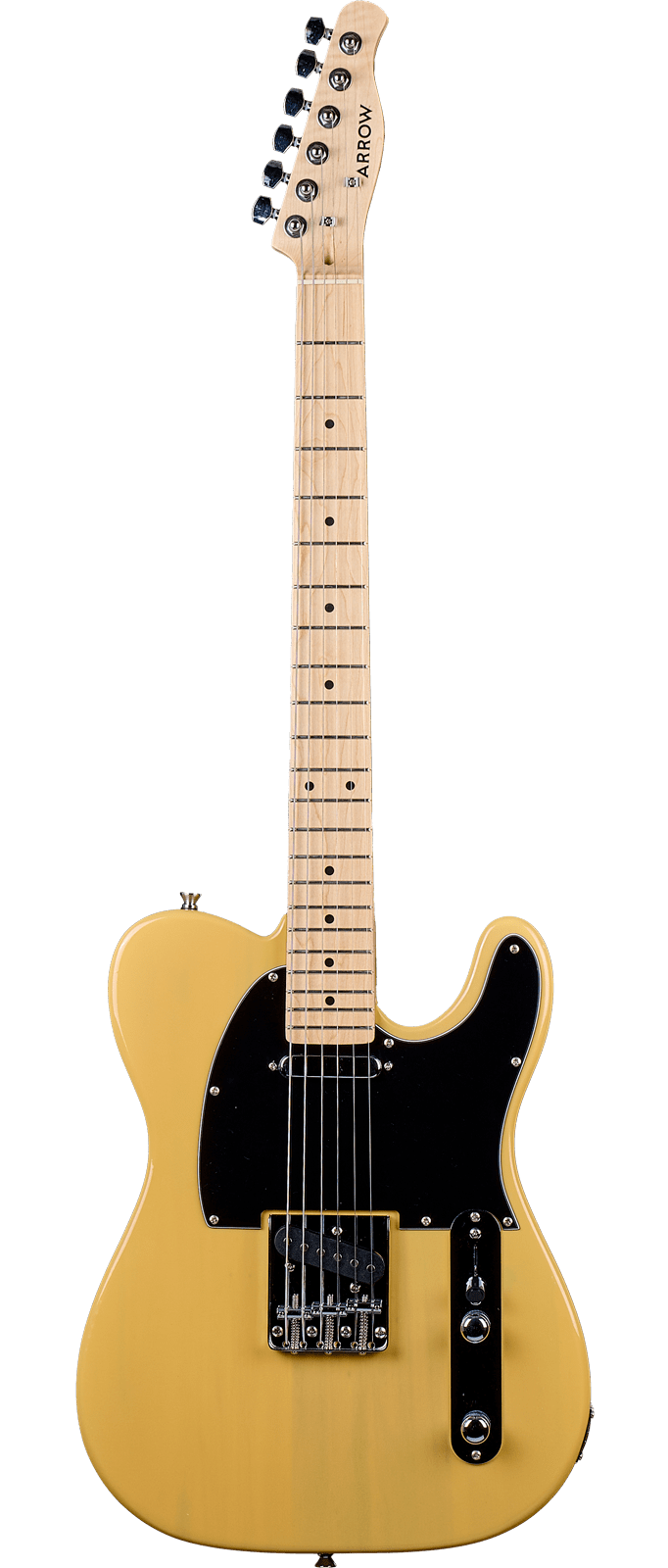 Arrow Telico 11 Electric Guitar, Peanut Butter - Fair Deal Music
