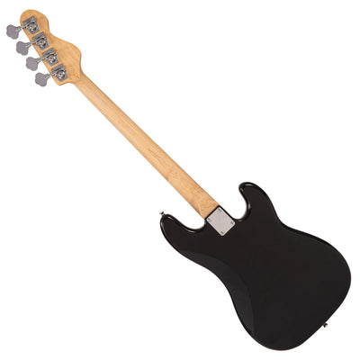 Vintage V40 Coaster Series Bass Guitar Pack ~ Left Hand Boulevard Black - Fair Deal Music