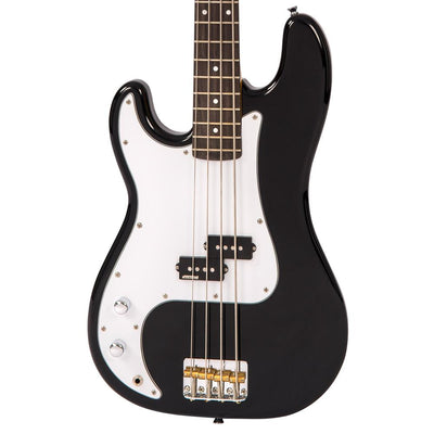 Vintage V4 Reissued Bass ~ Boulevard Black ~ Left Hand - Fair Deal Music