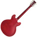 Vintage VSA500 ReIssued Semi Acoustic Guitar ~ Left Hand Cherry Red - Fair Deal Music