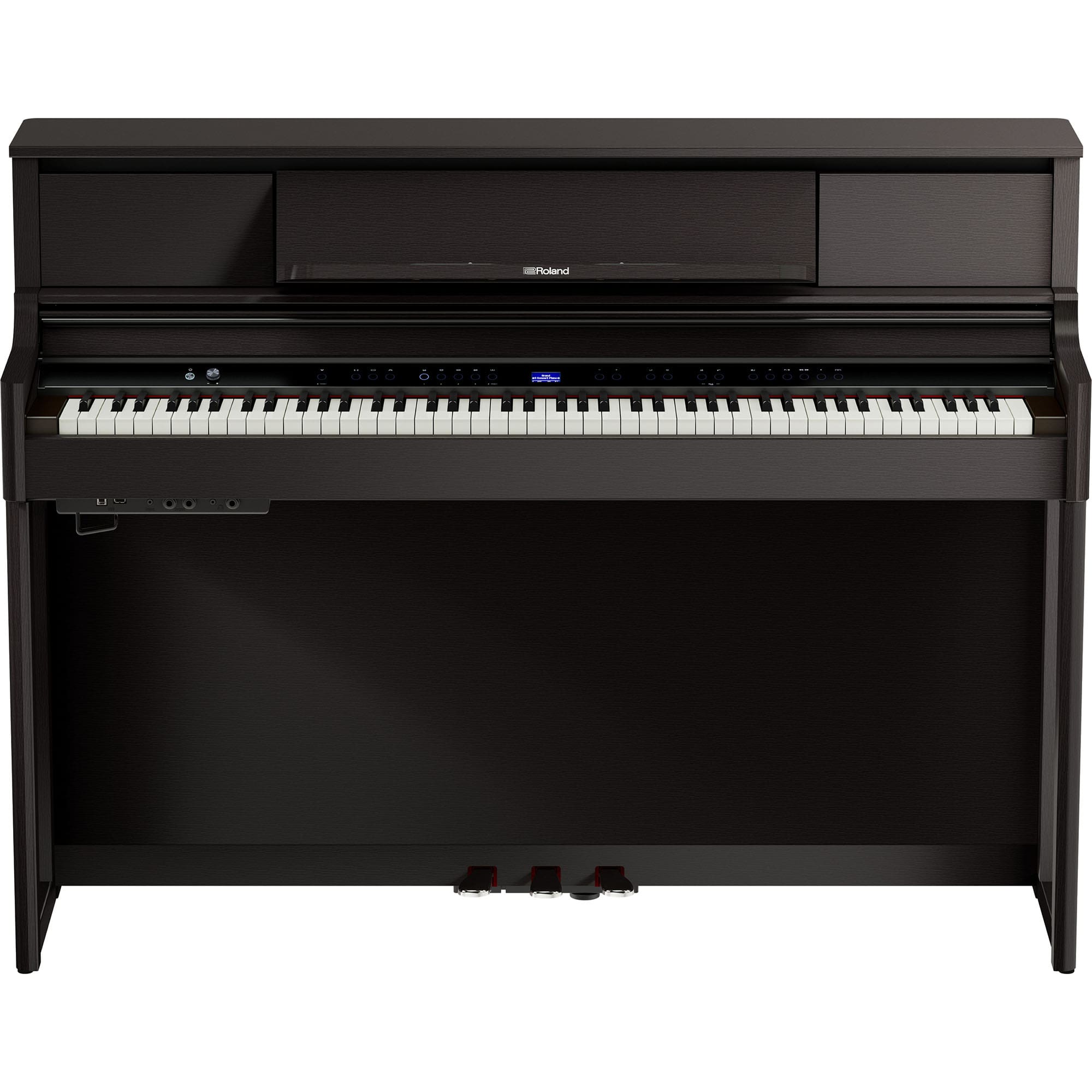 Roland LX-5-DR Digital Upright Piano Dark Rosewood Bundle - Fair Deal Music