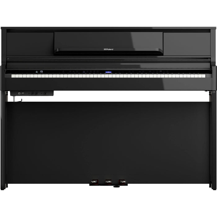 Roland LX-5-PE Digital Upright Piano Polished Ebony Bundle - Fair Deal Music