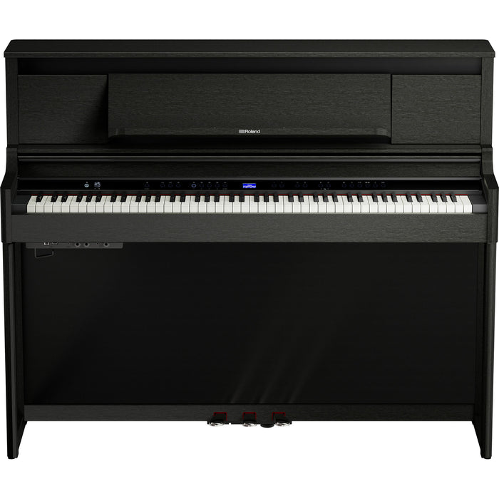 Roland LX-6-CH Digital Upright Piano Charcoal Black Bundle - Fair Deal Music