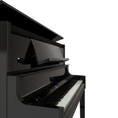 Roland LX-9-PE Digital Upright Piano Polished Ebony (Showroom Model) - Fair Deal Music