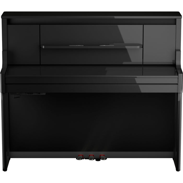 Roland LX-9-PE Digital Upright Piano Polished Ebony Bundle - Fair Deal Music