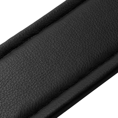 Levy's Amped Top Grain Leather Padded 3" - Black Guitar Strap - Fair Deal Music