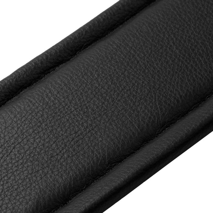 Levy's Amped Top Grain Leather Padded 3" - Black Guitar Strap - Fair Deal Music