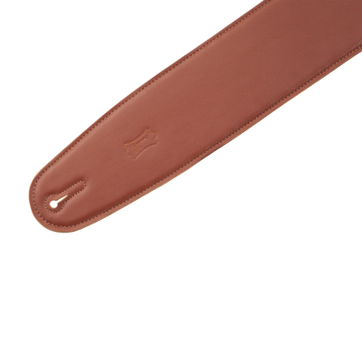 Levy's Heritage Crafted Garment Leather w Suede Back Padded 3 1/2" - Tan Guitar Strap - Fair Deal Music