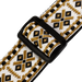 Levy's Hootenanny Jacquard Weave - Gold and White Guitar Strap - Fair Deal Music