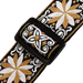 Levy's Hootenanny Jacquard Weave - Yellow and White Guitar Strap - Fair Deal Music