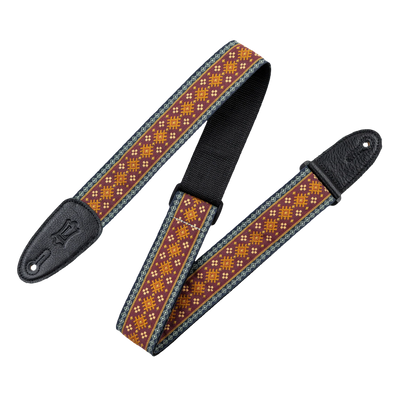 Levy's Original Hootenanny Jacquard Weave - Red Guitar Strap - Fair Deal Music