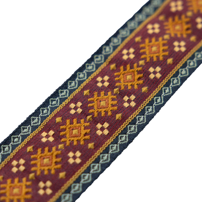 Levy's Original Hootenanny Jacquard Weave - Red Guitar Strap - Fair Deal Music