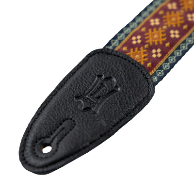Levy's Original Hootenanny Jacquard Weave - Red Guitar Strap - Fair Deal Music