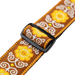 Levy's Original Hootenanny Jacquard Weave - Yellow Guitar Strap - Fair Deal Music