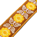 Levy's Original Hootenanny Jacquard Weave - Yellow Guitar Strap - Fair Deal Music