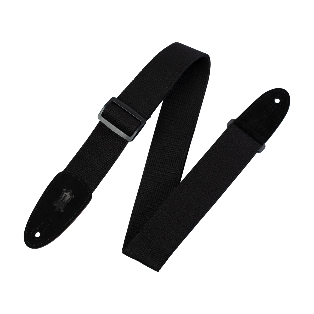 Levy's Cotton w Suede Ends - Black Guitar Strap - Fair Deal Music