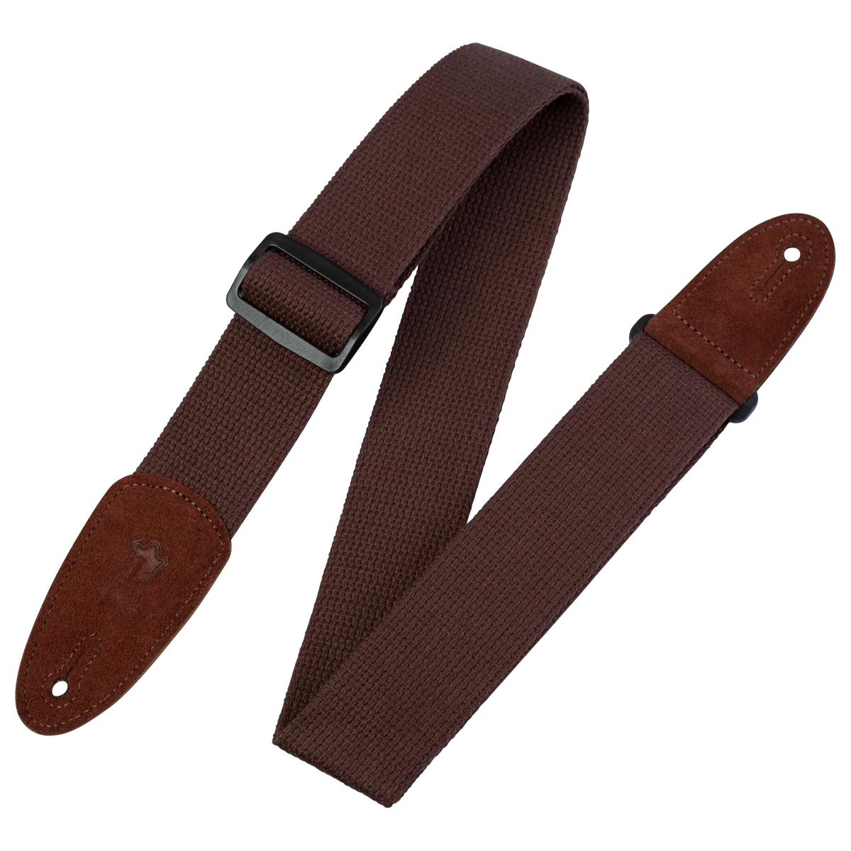 Levy's Cotton w Suede Ends - Brown Guitar Strap - Fair Deal Music