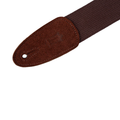 Levy's Cotton w Suede Ends - Brown Guitar Strap - Fair Deal Music