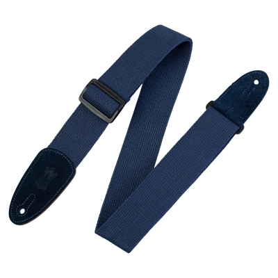 Levy's Cotton w Suede Ends - Navy Guitar Strap - Fair Deal Music